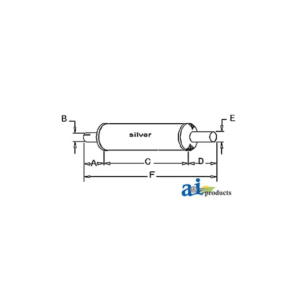 Muffler 23" x7" x7"